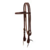 Working Tack Headstall with Vintage Heel Designer Hardware (Straight Browband)