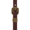 Working Tack Headstall with Vintage Heel Designer Hardware (Straight Browband) - Image 2