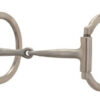 Pro Series Offset D-Ring Snaffle Bit, Brushed Stainless Steel, Sweet Iron Snaffle